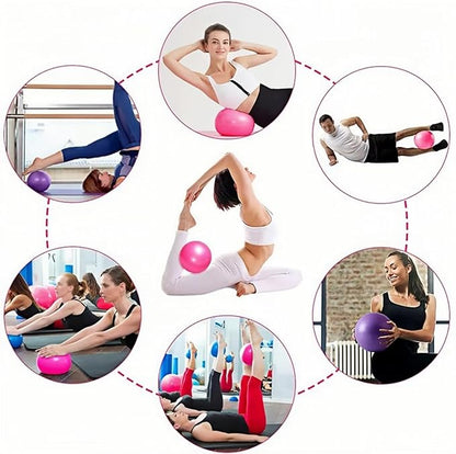 Small Pilates Ball 9 Inch Small Exercise Ball Mini Workout Yoga Balls for Gym Yoga, Core Training, Fitness, Workout, Stability, Improves Balance