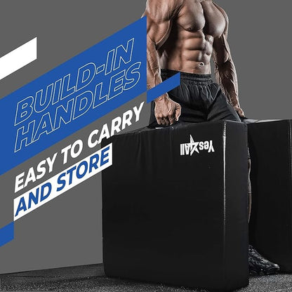 Yes4All Silencer Drop Pads/Weightlifting Drop Pads with PVC Cover & Easy Carry Handles – Sold in PairsVariation Theme