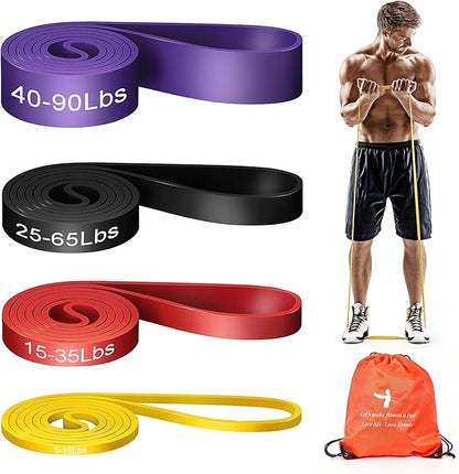 Pull Up Bands, Resistance Band, Pull Up Assistance Band, Long Exercise Workout Resistance Bands Set for Working Out, Fitness, Training, Physical Therapy for Men Women