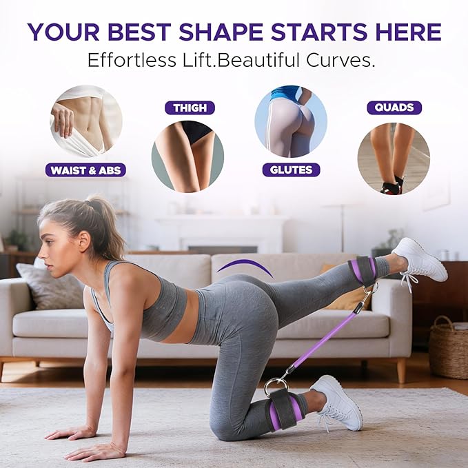 Pilates Ring Kit for Women, Pilates Equipment Accessories, Home Workout Set with Magic Circle, Mini Exercise Ball, Ankle Resistance Bands & Yoga Socks, for Fitness, Toning & Better Me Gifts
