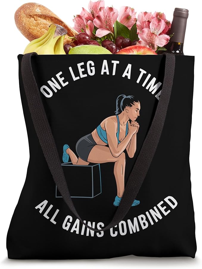 Bulgarian Squat Exercise Bodybuilding Fitness Workout Gym Tote Bag
