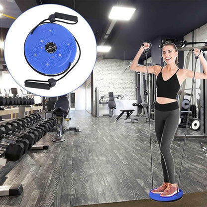 Twisting Waist Disc, Waist Sculptor Twister Board Core Twister Board Body Shaping Aerobic Exercise Fitness Machine Rotating Female Trainer Twist with Pull Rope for Home Office Slimming Foot Massage