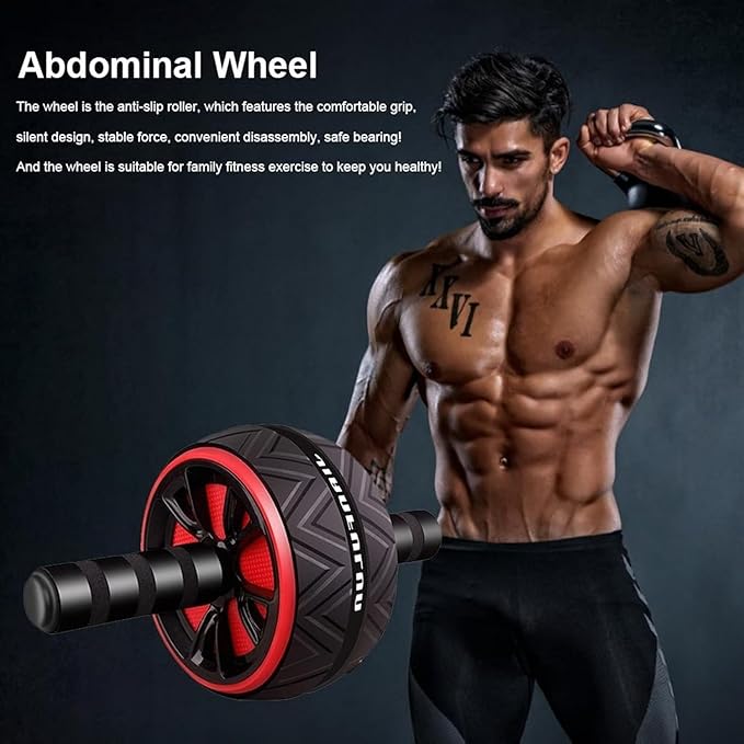 Exercise Wheels Abdominal Wheels Special Weight Loss Exercise Wheel Fitness Equipment Mute Roller Arms Back Belly Core Trainer Body Shape New