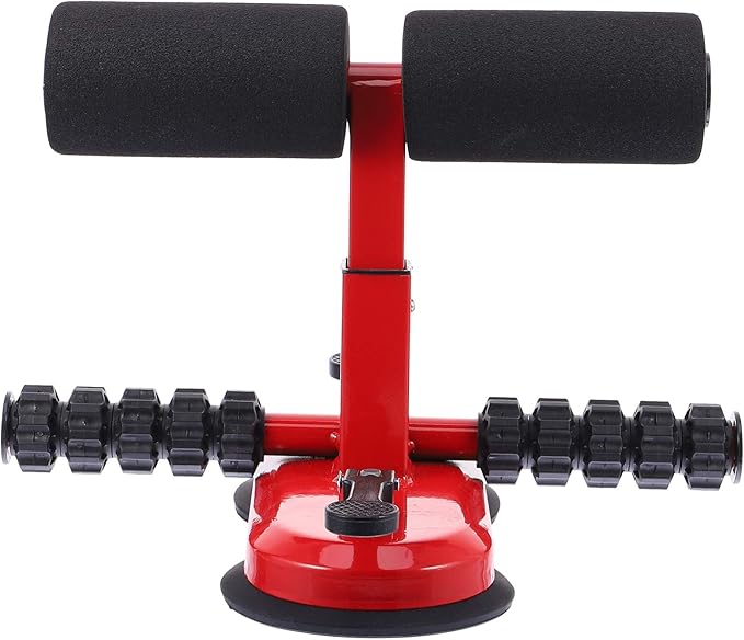HANABASS Adjustable Sit-up Assist Device Suction Cups Portable Abdominal Fitness Equipment for Home Workout Height Adjustable Sit-up Bar for Core Strength Training