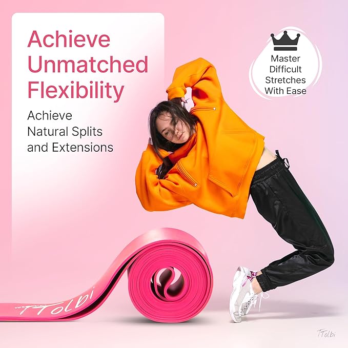 Premium Stretch Bands for Dancers – Improve Stretching & Flexibility with Ballet Stretching Band, Perfect Dance Equipment for Splits & Strength – Ideal Gifts for Dancers & Ballet Training