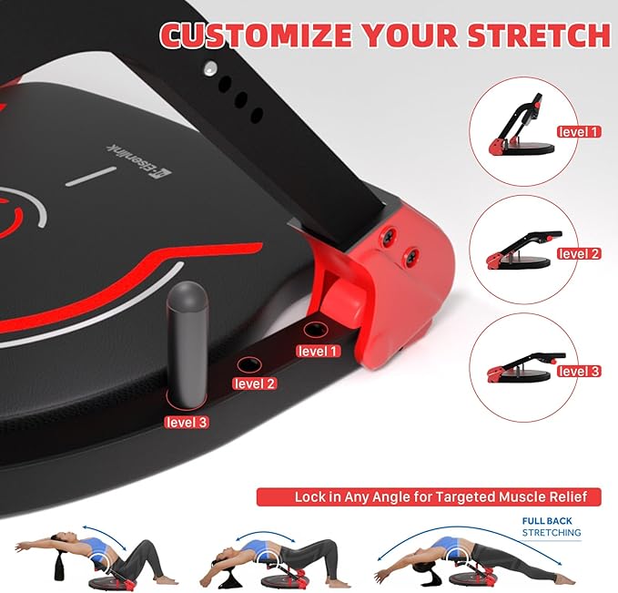 Eisenlink Sit Up Exercise Equipment with 4 Adjustable Resistance Levels, Flat Backrest Ab Crunch Machine for Stomach & Core Workout, Ab Machine, Ab Trainer, Sit Up Machine for Home Gym Men & Women