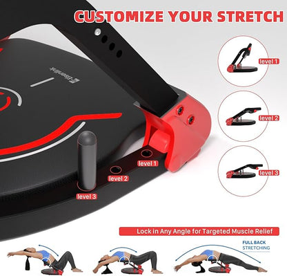 Eisenlink Sit Up Exercise Equipment with 4 Adjustable Resistance Levels, Flat Backrest Ab Crunch Machine for Stomach & Core Workout, Ab Machine, Ab Trainer, Sit Up Machine for Home Gym Men & Women