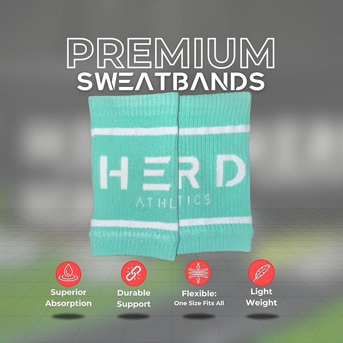 Cotton Wrist Sweatbands – Absorbent, Stretchable Bands for Men & Women – Sweat-Wicking, Anti-Chafing Support for Weightlifting, Cross Training, WODs, Tennis, Running & Fitness