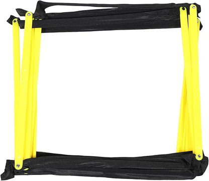 Homoyoyo Multi-Sport Agility Ladder with Nine-Square Rope Design Portable Workout Ladder for Football and Soccer Speed Training for Footwork and Conditioning