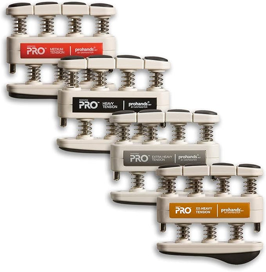 Prohands PRO Hand Exerciser, Finger Exerciser (Hand Grip Strengthener), Spring-Loaded, Finger-Piston System, Isolate and Exercise Each Finger