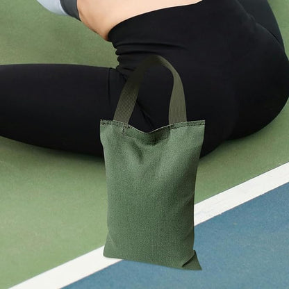 Homoyoyo Weighted Sandbag for Leg Training and Weightlifting, 2 Kg Canvas Sand Exercise Bag with Handle, Empty Gym Sandbag for Yoga and Fitness Workouts