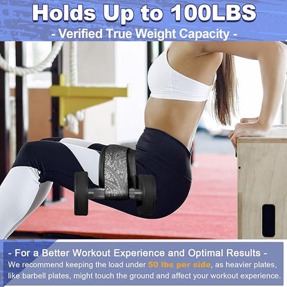 Hip Thrust Belt - Adjustable Fitness Belt for Dumbbells, Kettlebells, Plates - Support Up to 100 lbs - For Glute Workouts at Home Gym - Gifts Ideas for Women, Black