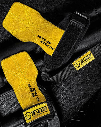TAVIEW Wrist Straps for Weightlifting for Maximum Grip Support - Lifting Deadlift Strap & Weight Lifting Grips Gloves for Working Out Pull Up Deadlifting & Shrugs