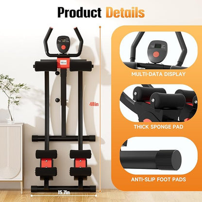 Ab machine, AB trainer machine,workout equipment for Home Gym Strength Training, Ab workout equipment, AB machine for stomach workout, Foldable abdominal trainer for Men and Women exercise