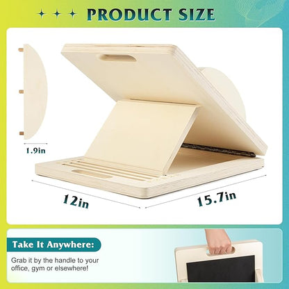 ZIFTY Slant Board for Exercise 4-in-1 Professional Wooden Balance Board, Premium Calf Stretcher and Wobble Board for Effective Calf Stretching and Squats, Calf Stretcher Slant Board