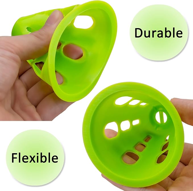 Famgee 3 Inch Plastic Windproof Slalom Cones Inline Roller Skating Cones Pile Cup Roadblocks Traffic Road Cones Set with Holes for Skate Practice Sport Training