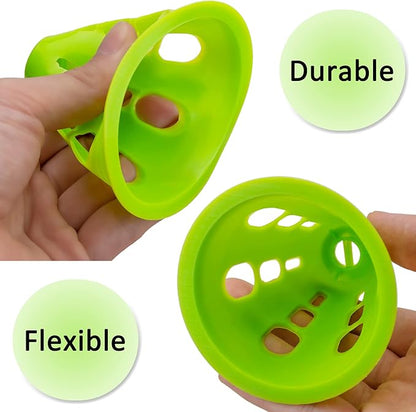 Famgee 3 Inch Plastic Windproof Slalom Cones Inline Roller Skating Cones Pile Cup Roadblocks Traffic Road Cones Set with Holes for Skate Practice Sport Training