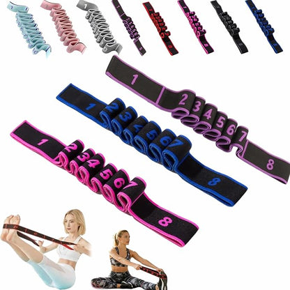 Fitness Resistance Bands with Handles, Fitness Resistance Band for Stretching and Yoga, Fashion Puller Exercise, Adjustable Bands for Full Body Stretching Shaping