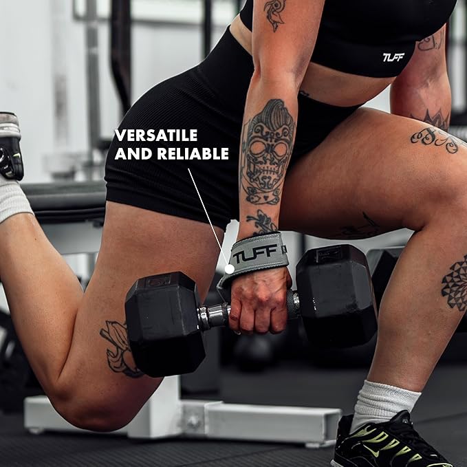 Tuff Lifting Straps - Wrist Straps for Weightlifting, Deadlifts, Powerlifting, and Strength Training - Ideal for Men and Women