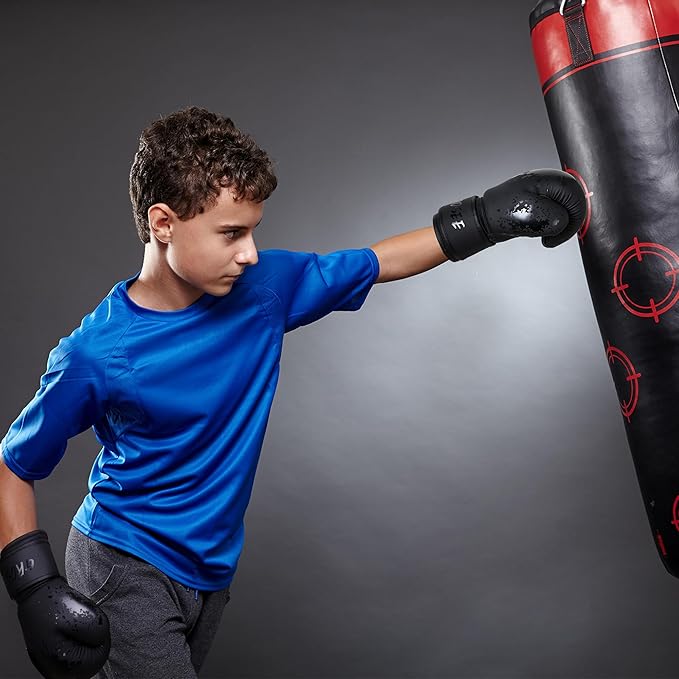 Kids Boxing Glove 6oz 8oz, Youth, Boys and Girls Training Sparring Gloves for Punching Bag, Kickboxing, Muay Thai, MMA, Gift for Age 6-15 Years
