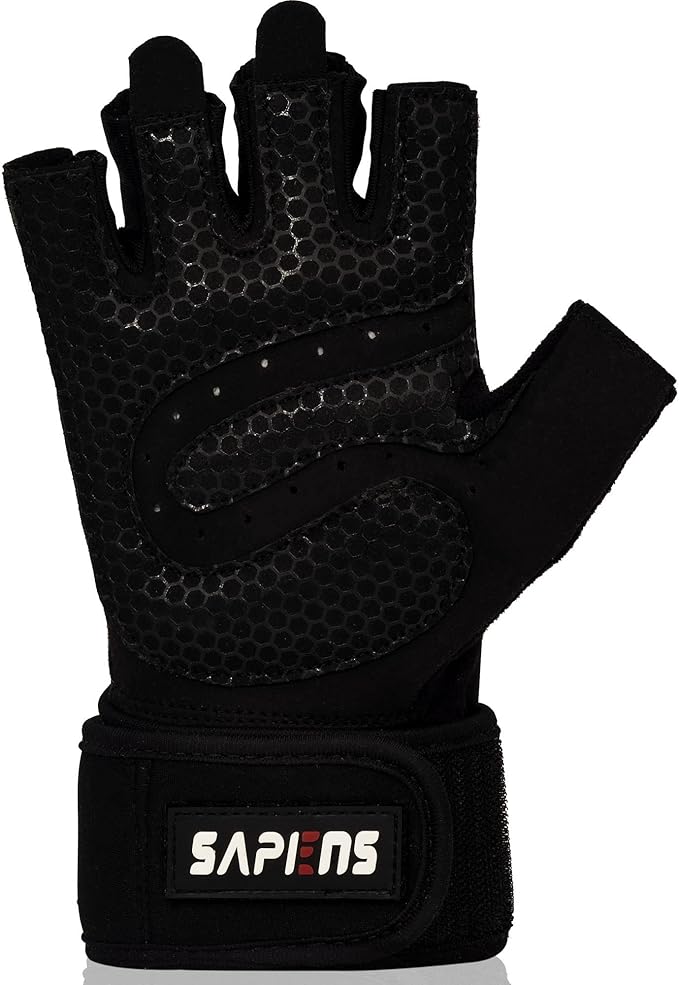 Workout Gloves for Men and Women - Breathable Weight Lifting Gloves - Gym Gloves with Wrist Support - Padded Palm Protection - Extra Grip for Fitness - Lifting - Training - Rowing - Pull-ups