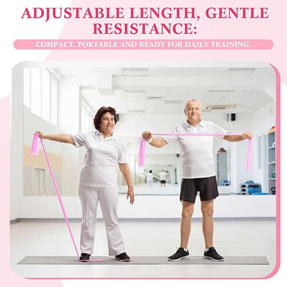 3 Pack 8 Yards Resistance Bands, No Latex Elastic Exercise Bands for Physical Therapy, Strength Training, Yoga, Pilates, Home & Gym Workouts for Men Women