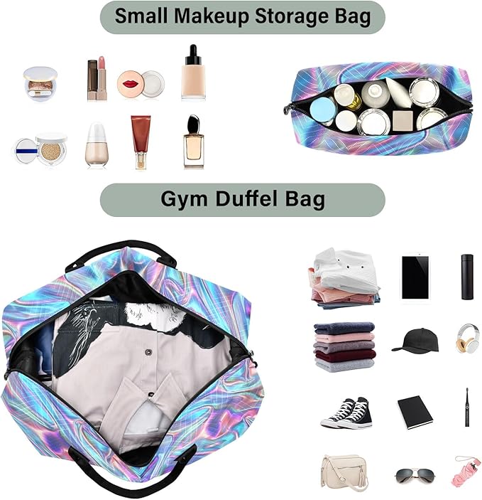 senya Weekender Bags Travel Duffel Gym Bag Trendy Y2k Style Carry on Overnight Tote Bag with Toiletry Bag for Airplane Travel Trip Gym Yoga, g366817174p1006c1071s2442