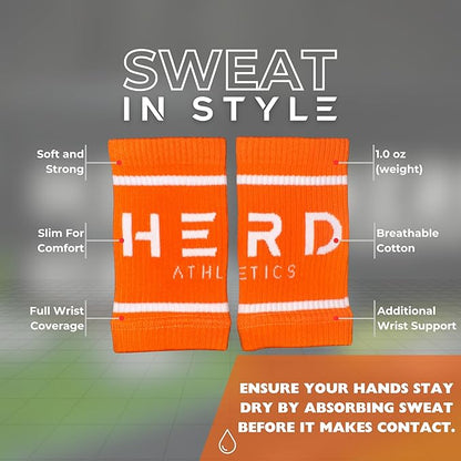 Cotton Wrist Sweatbands – Absorbent, Stretchable Bands for Men & Women – Sweat-Wicking, Anti-Chafing Support for Weightlifting, Cross Training, WODs, Tennis, Running & Fitness