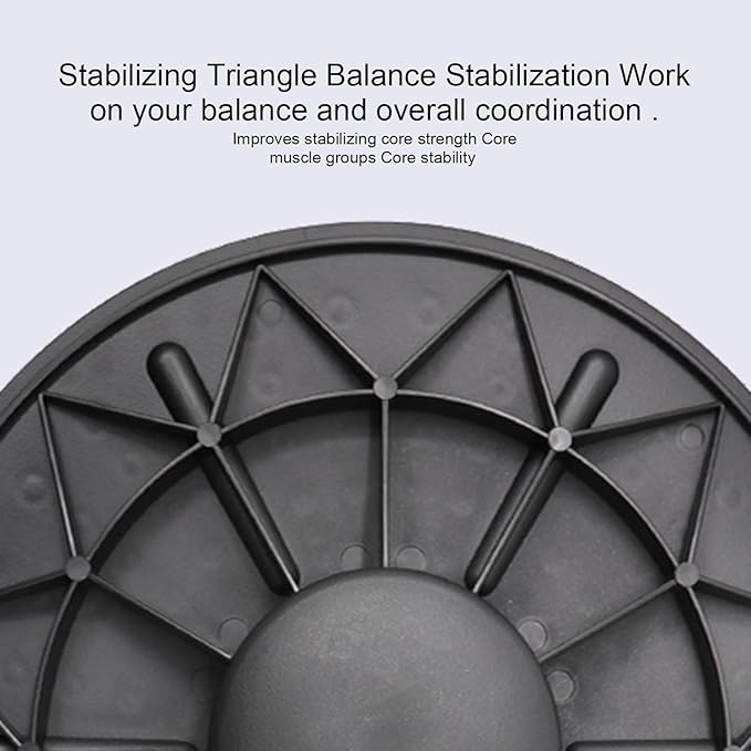 Wobble Balance Board - Non Slip Balancing Trainer, with Massage Points, 360 Degree Rotation, Workout Core Trainer for Home Gym Yoga Core Training, Sturdy Fitness Equipment 11.81 Inches