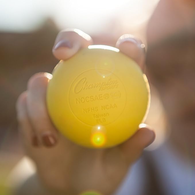 Champion Sports Lacrosse Balls & Rhino Skin Balls – Official Size, SEI Certified, Multiple Colors