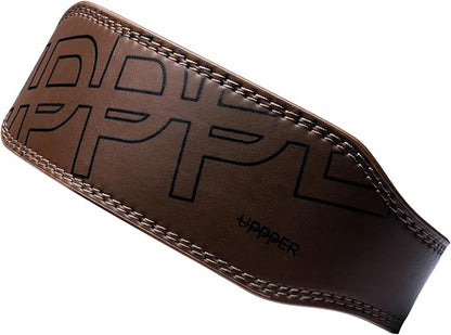 UPPPER Weight Lifting Belt - Double Prong 4” to 2.5” Tapered Premium Lifting Belt for Men and Women - Ultimate Back Support For Weightlifting and Powerlifting | Premium Fitness Gear