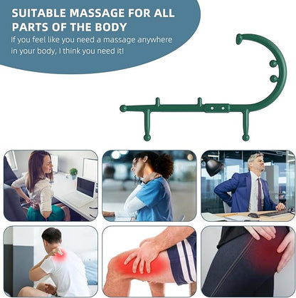 KEINE MARKE Trigger Point Massage Tool Body Deep Tissue Handheld Back, Neck, Shoulder, Leg and Feet Massager Rod, Muscle Release Tool Self Massage Hook Cane for Women & Men