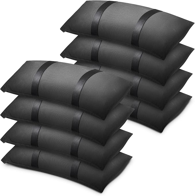 400 LBS Umbrella Base Weights Fillable Sand Bags, Sand Bags for Weight, 8 Packs Heavy Duty Weight Bags, Weatherproof Furniture Outdoor Patio Backyard Umbrellas Garden Trampoline Poolside Accessories