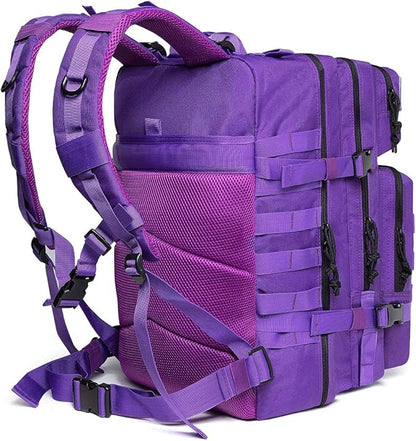 QT&QY 45L Military Tactical Backpacks Molle Army Assault Pack 3 Day Bug Out Bag Hiking Treeking Rucksack…