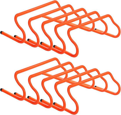 GHB Agility Hurdles 8" Speed Agility Training Hurdles, Detachable Sturdy Hurdles Training Equipment Set with Carry Bag for Kids,Athletes,Soccer,Basketball