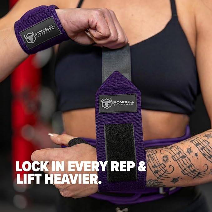 Wrist Wraps for Weightlifting (USPA & IPL Approved) - 18” Premium Quality Wrist Straps for Weightlifting - Weight Lifting Wrist Wraps with Thumb Loop - Best Gym Wrist Wraps for Lifting Weights, Curls & Dips - Lifting Wrist Wraps for Bench, Powerlifting...