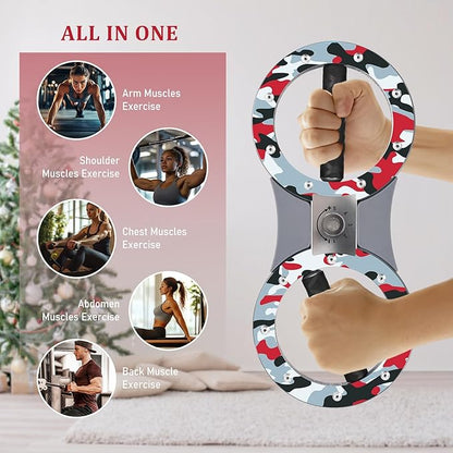 Burn Machine Arm Workout Equipment, 12LB Adjustable Resistance Rotator, 360° Spinning Forearm & Shoulder Strength Trainer for Home Gym Fitness and Boxing Training