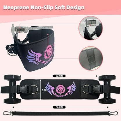 Jupiter 2-in-1 Hip Thrust Belt for Women & Men – Heavy Duty Glute Workout Equipment for Dumbbell, Kettlebell & Plate Exercises – Supports 300 lbs – Weighted Dip Belt for Home & Gym Workouts