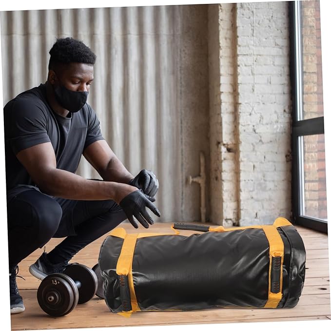 Kisangel Weight Lifting Bag for Men and Women Wear Resistant Gym Sandbag for Strength Training and Muscle Building Versatile Fitness Weight Bag for Weightlifting Exercises