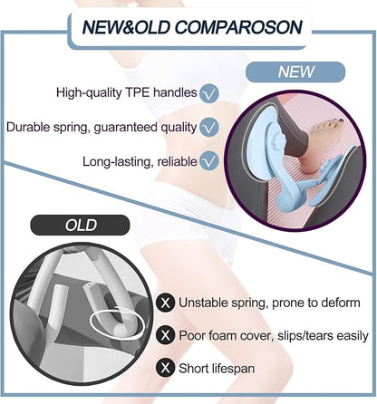 Pelvic Floor Exercise Devices, Inner Thigh Kegel Exerciser, Kegel Trainer for Postpartum Rehabilitation, Exerciser of Thigh at Home, Hip Under Desk Exercise Men Women with Band