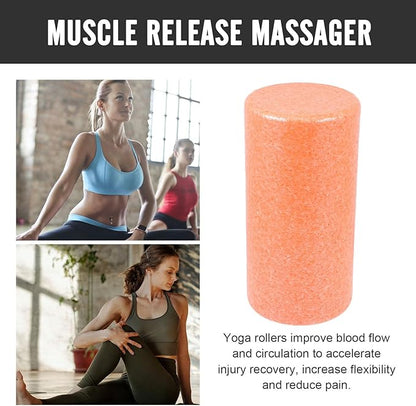 Foam Roller Yoga Massage Stick, Epp Material Muscle Relaxing Roller for Back and Legs, 30x15cm Orange Fitness Tool for Physical Therapy and Post-Workout Use