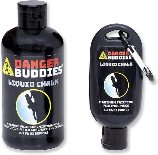 Danger Buddies Liquid Chalk for Rock Climbing, Weight Lifting, Gymnastics & More