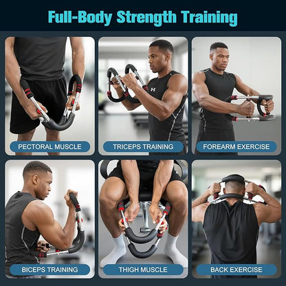 Relife Twister Arm Trainer,40-130lbs Arm Trainer for Forearms & Chest Muscle Training Workout,Adjustable Spring Resistance Chest Exercise, Portable Home Gym Strength Equipment for Men & Women