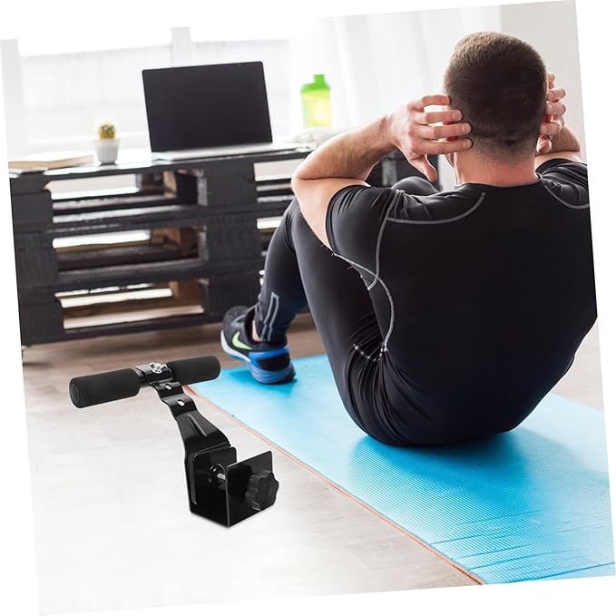 Generic Sit Up Bar Foot Holder Portable Sit-up Assistant Device for Home Fitness Adjustable Abdominal Curl Trainer Ergonomic Design for Easy Use for Indoor Workouts
