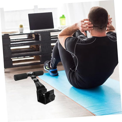 Generic Sit Up Bar Foot Holder Portable Sit-up Assistant Device for Home Fitness Adjustable Abdominal Curl Trainer Ergonomic Design for Easy Use for Indoor Workouts