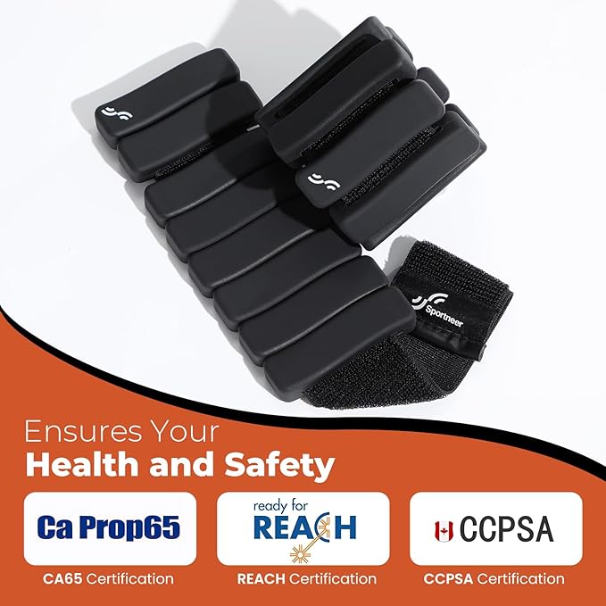 Sportneer Ankle & Wrist Weights Set of 2 (1LB/2LB Each) for Women Men Comfortable Arm Leg Weight for Pilates, Running, Walking, Workout, Yoga, Water Aerobics, Pool Exercises