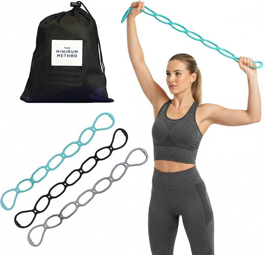 Joey Thurman Resistance Bands 3-Set 7 Loop Bands with Carry Bag, Loop Exercise Bands for Strength Training, Glute Workouts, Full Body Fitness, Home Gym and Travel Workouts