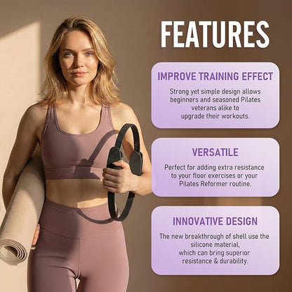 JKSHMYT Pilates Ring, Pilates Equipment- 14.5" Home Pilates,Starter Sets,Better me Essentials Magic Pilates for Workouts