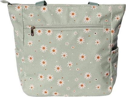 Original Floral Water Resistant Large Tote Bag Shoulder Bag for Gym Beach Travel Daily Bags Upgraded