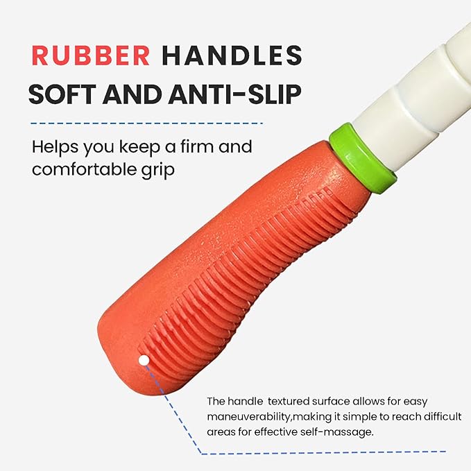 Muscle Roller Stick Ctwctr Massage Roller for Lymphatic Drainage, Cellulite Massager, Leg Massager for Circulation and Pain Relief, Deep Tissue & Trigger Point Massage